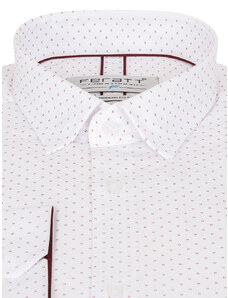 Pánská košile FERATT NICO MODERN červený vzor