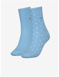 Sada dvou párů dámských ponožek v modré barvě Tommy Hilfiger Underw - Dámské