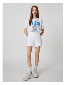 Koton Printed T-Shirt Crew Neck Short Sleeve Straight Fit