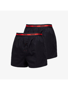 Hugo Boss Woven Boxer Shorts 2 Pack Black
