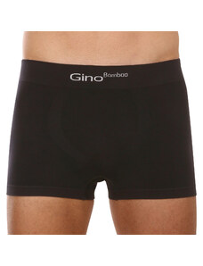 Pánské boxerky Gino bambusové bezešvé černé (53004)