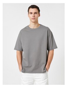 Koton Basic Oversize T-Shirt Crew Neck Short Sleeve