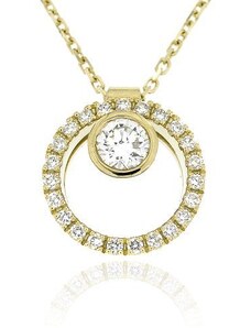 Zlatnictví U Kostela Diamantový náhrdelník ze žlutého zlata 37055