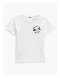 Koton Printed White Boy T-shirt 3skb10042tk