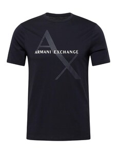 ARMANI EXCHANGE Tričko noční modrá / bílá