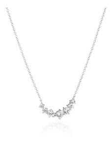 Sif Jakobs Oslnivý stříbrný náhrdelník s kubickými zirkony Belluno SJ-N42123-CZ-SS
