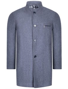 PLT8367 DEWBERRY MENS COAT-DARK FLAT GREY