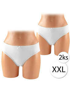Zaffe ZD-023-K MAXI Bavlněné dámské kalhotky XXL, 2 ks, bílá