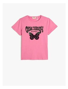 Koton Girls' T-shirt Pink 3skg10252ak