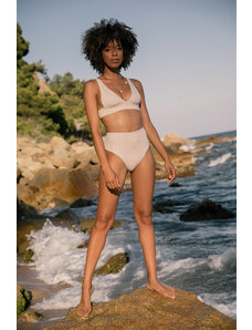 Osirisea Supportive Wide Straps Bikini Top - Sand