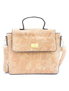 Cork Korková kabelka Satchel gold