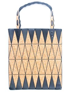 Cork Korková kabelka Shopping tote bag geometric