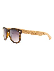Cork Korkové sluneční brýle Brown s korkovým pouzdrem