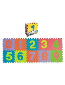 Eva Puzzle 1008-Numbers10 Pěnové puzzle s čísly, 28,5x28,5 cm, 10ks
