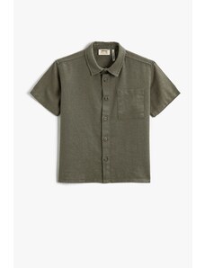 Koton Linen Blend Shirt Short Sleeve