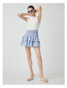 Koton Mini Skirt with Frilled Gipe Detail