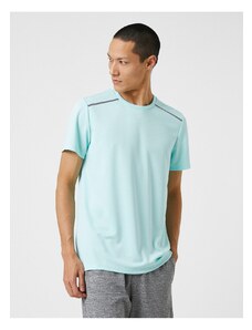 Koton Sports T-Shirt Stripe Printed Crew Neck Breathable Fabric