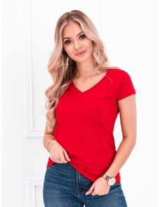 EDOTI Dámské základní tričko 002SLR - červené