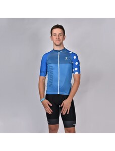 SWAM Pánský cyklistický dres RACE DOTS tmavá modrá