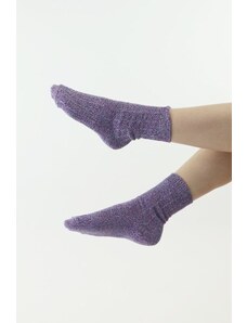 Moraj Pletené ponožky Thermona modro-fialové