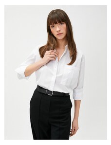 Koton Oversized Shirt with Pocket Long Sleeve Cotton