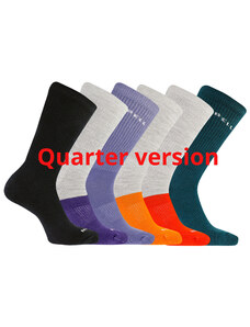 Unisex ponožky Merrell MEA33695Q6B2 ASST RECYCLED CUSHION QUARTER (6 packs)