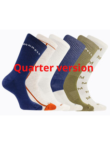 Unisex ponožky Merrell MEA33695Q6B2 NVAST RECYCLED CUSHION QUARTER (6 packs)