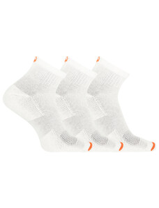 Unisex ponožky Merrell MEA33565Q3B2 WHITE CUSHIONED COTTON QUARTER (3 packs)
