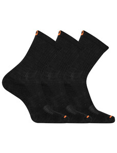 Unisex ponožky Merrell MEA33564C3B2 BLACK CUSHIONED COTTON CREW (3 packs)