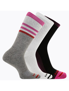 Unisex ponožky Merrell MEA33629C3B2 PUR01 CUSHIONED COTTON STRIPE CREW (3 packs)