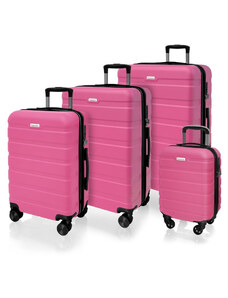 AVANCEA Sada cestovních kufrů AVANCEA DE2708 Dark pink XSML