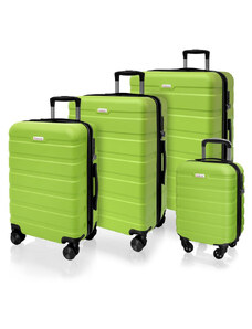 AVANCEA Sada cestovních kufrů AVANCEA DE2708 Bright green XSML