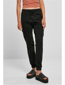 UC Ladies Dámské cargo joggingové kalhoty s vysokým pasem černé