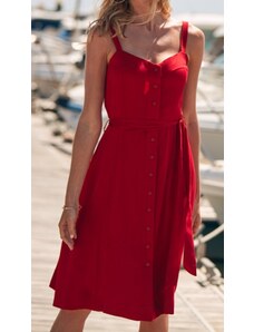 Červené šaty Sosandar, velikost S