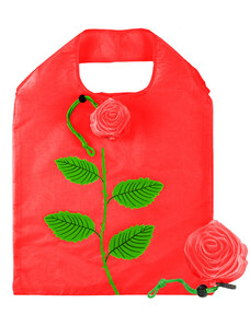 HomePRO ROSE-3 Skládací nákupní taška RŮŽE, 19 L, 39,5x35,5 cm, červená
