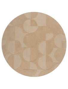 Flair Rugs koberce Kusový koberec Moderno Gigi Natural kruh - 160x160 (průměr) kruh cm