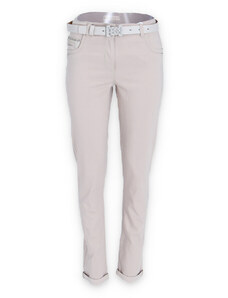 Kalhoty dámské Abgs 3980 barva: béžová, velikost: 40