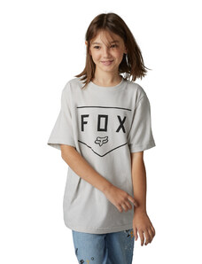 Dětské triko Fox Youth Shield Ss Tee - Light Grey