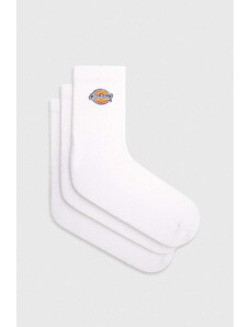 Ponožky Dickies 3-pack pánské, bílá barva, DK0A4Y9OWHX1-WHITE