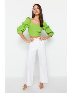 Dámský crop top Trendyol Ruffle detailed