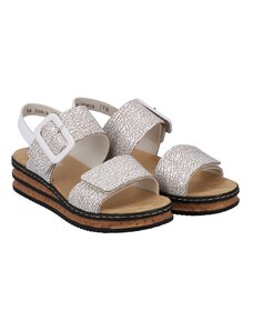Dámské elegantní sandály Rieker 62950-80 bílá