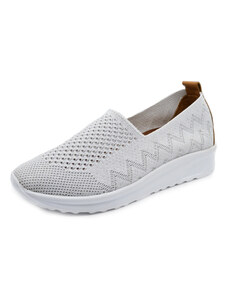 Dámská textilní obuv LOOKE FRANCENE L0438 stříbrná