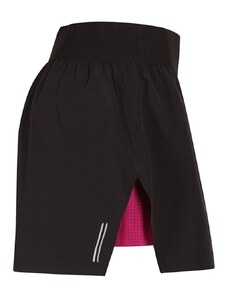 PROGRESS Krátké legíny se sportovní sukní CARRERA SKIRT 2v1 černá/višňová