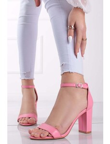 Ideal Růžové sandály na hrubém podpatku Blithe II
