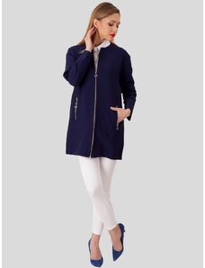 PERSO Woman's Coat BLE910007F Navy Blue