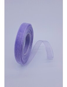 Haillo Fashion Šifonová stuha - 12 mm, fialová