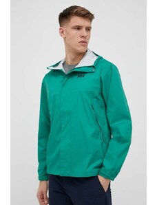 Nepromokavá bunda Helly Hansen Loke pánská, zelená barva, 62252-402