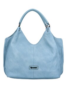 Coveri Trendová koženková kabelka přes rameno Fola, světle modrá