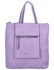 Coveri Stylový dámský koženkový batoh Enola, fialová