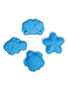 Bigjigs Toys silikonové formičky modré Ocean